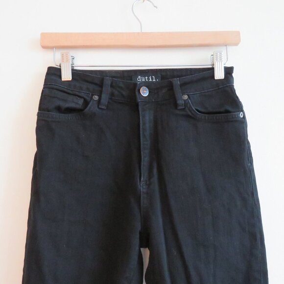 DUTIL High Rise Skinny Jeans in Black Overdye - Size 26 - Picture 3 of 14
